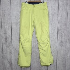 Roxy DryFlight 10K Snow Pants Yellow Women’s Waterproof Ski, sz XL